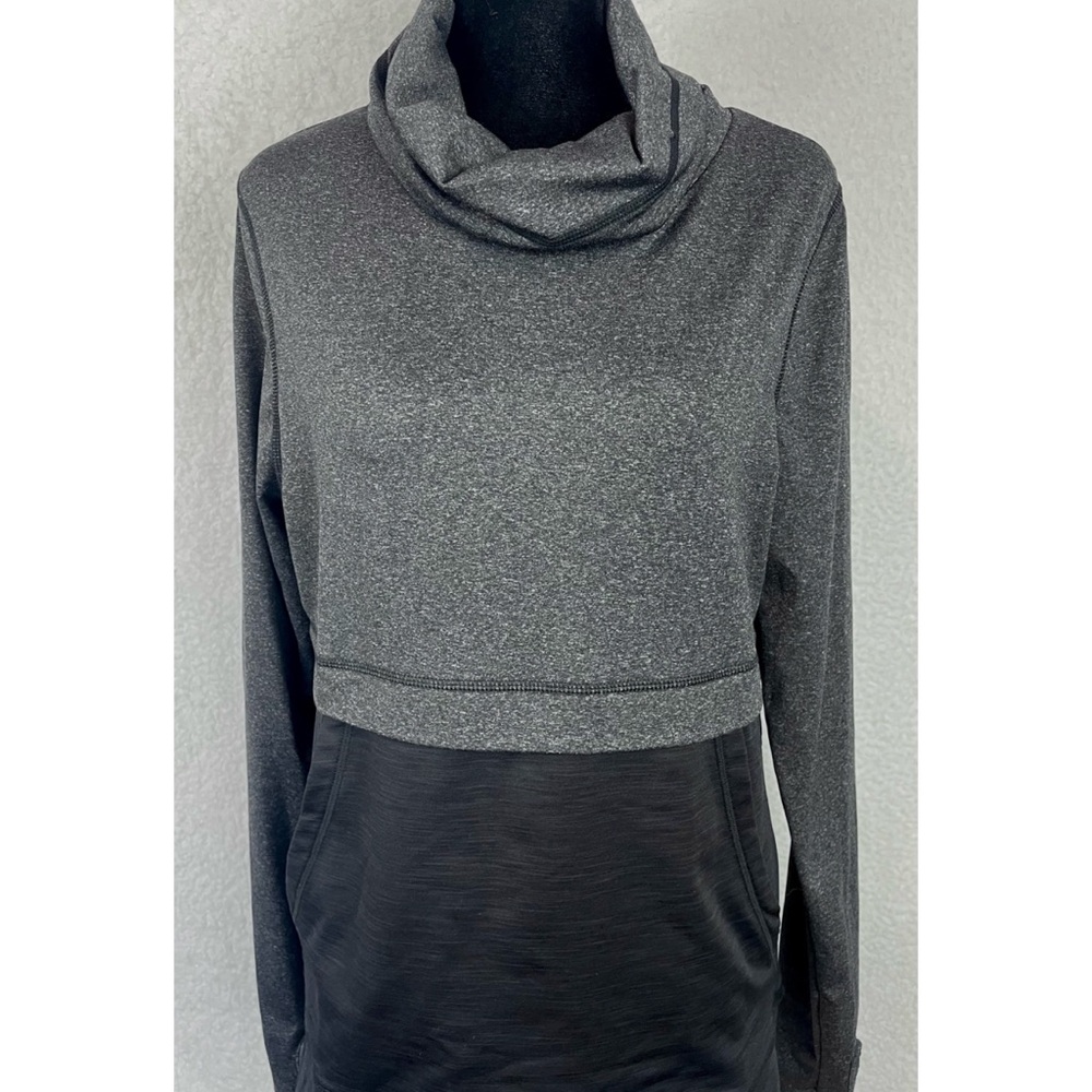 COTTON ON BODY • Black/Grey Pullover Cowl-neck Athletic Sweater, M - Picture 3 of 14